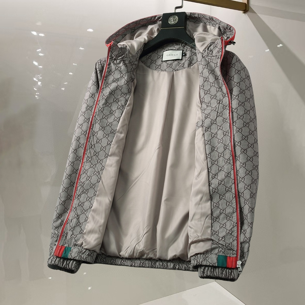 Classic Printed Long Sleeved Zipper Jackets