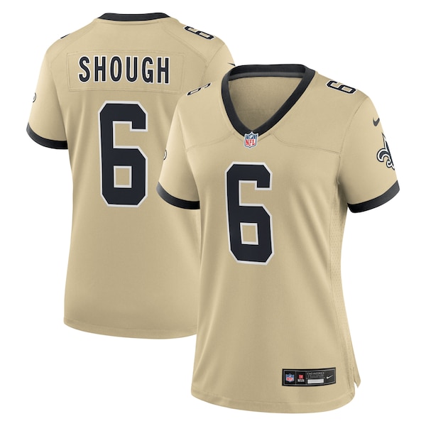 Tyler Shough New Orleans Saints Nike Women's Alternate Game Player Jersey - Gold/Black