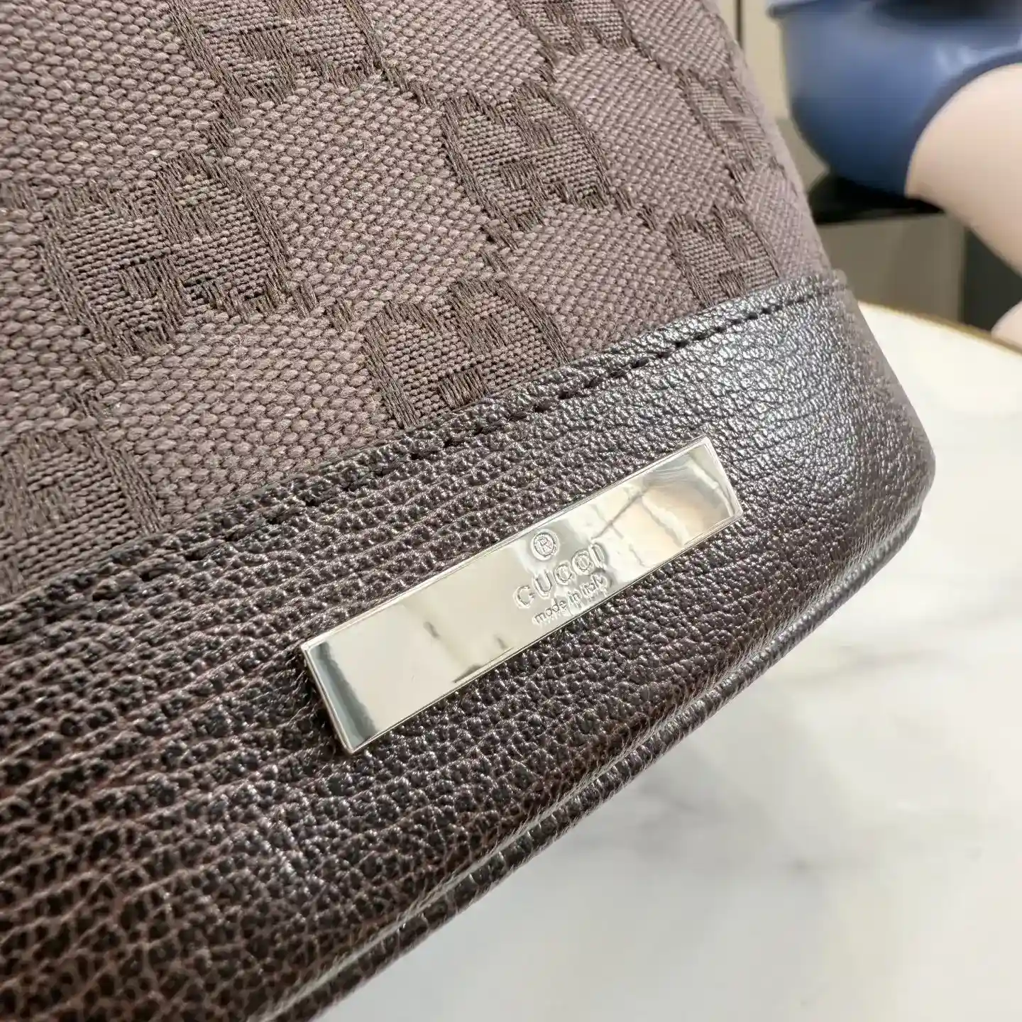 Gucci Brown Generation Canvas and Leather Crossbody Bag product photo from LabelPicks