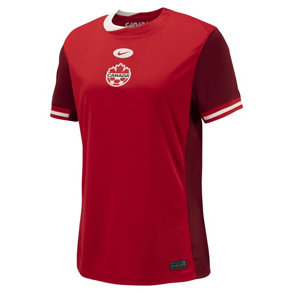 Canada Soccer Nike Women's 2024 Home Replica Jersey - Red