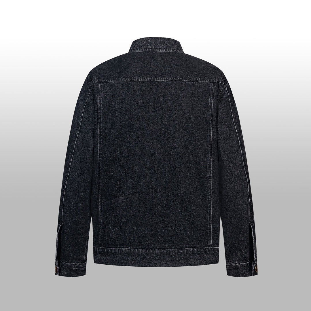 1014 High quality picture real shot received accept contrast denim jacket