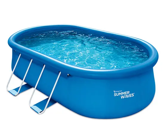 Summer-Waves-Pool, oval, blau