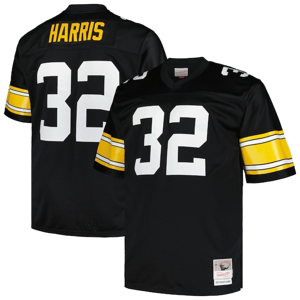 Franco Harris Pittsburgh Steelers Big & Tall 1976 Legacy Retired Player Jersey - Black/White