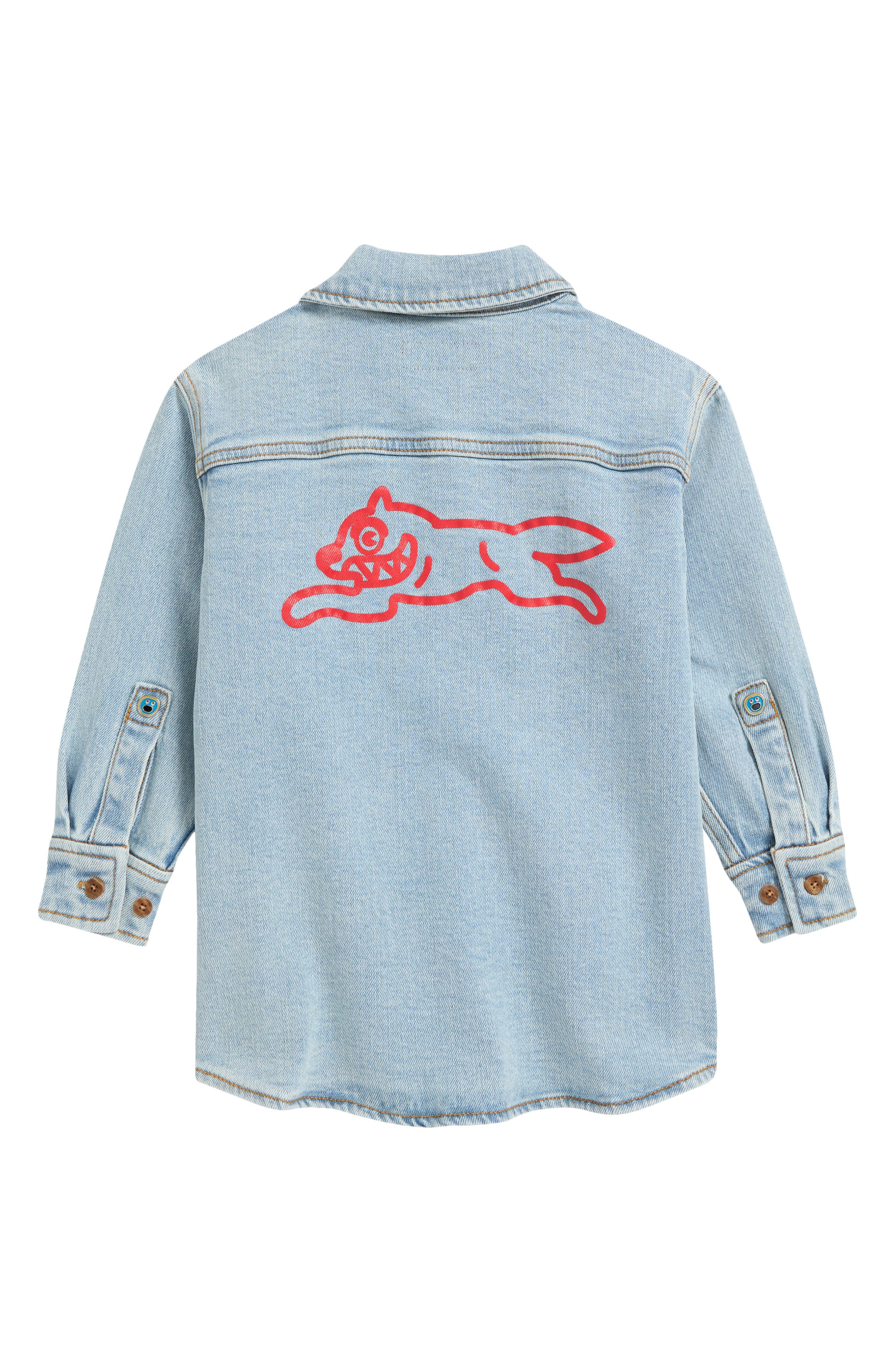 ICECREAM Kids' Waterfall Denim Graphic Shirt Jacket