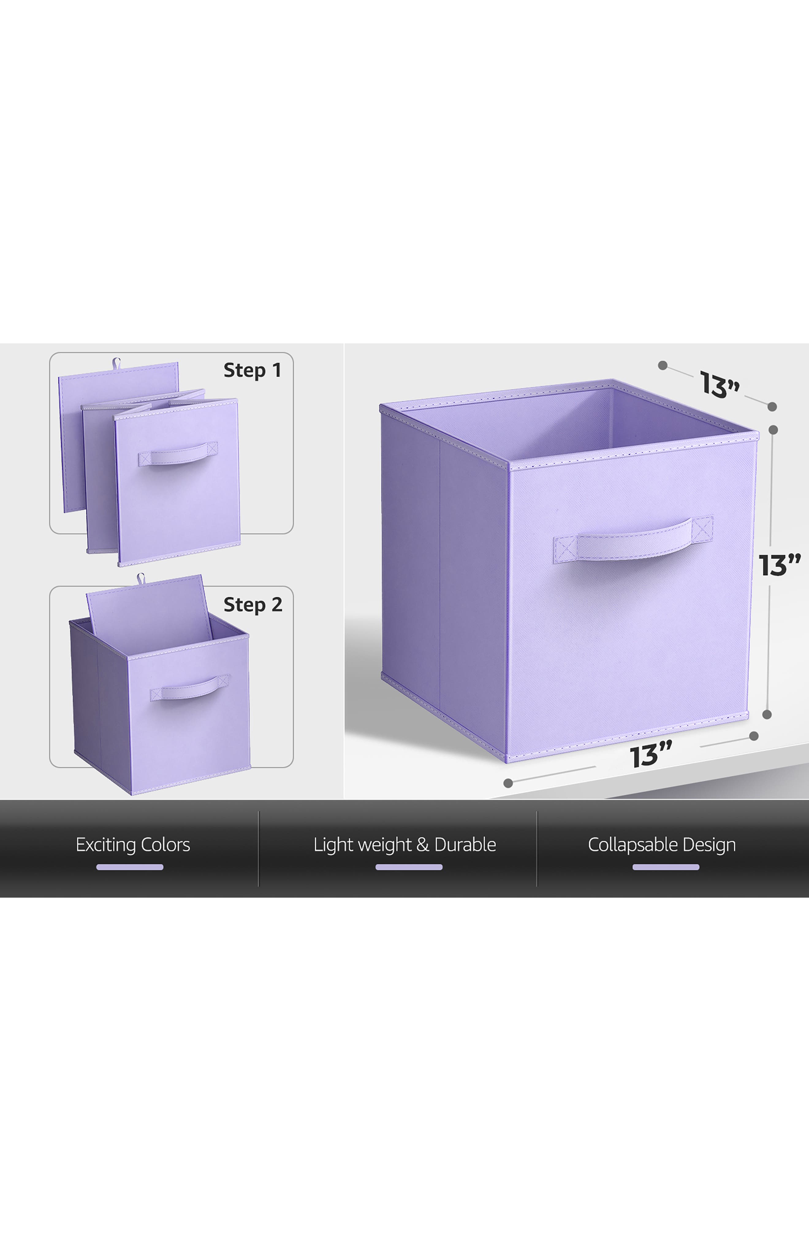 SORBUS 8-Pack Collapsible Storage Cube