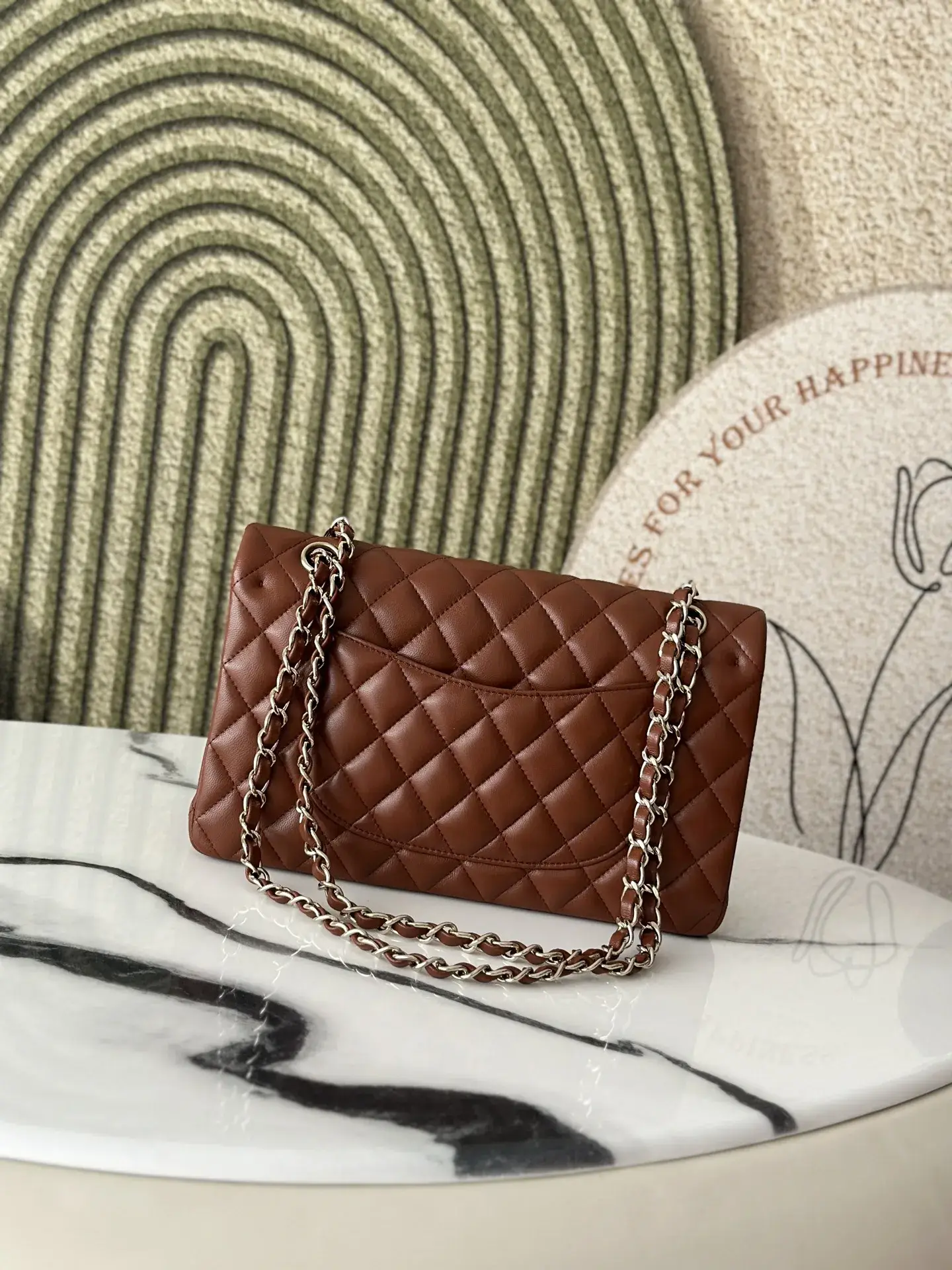 Chanel Classic Flap Brown Quilted Leather Shoulder Bag product photo from LabelPicks