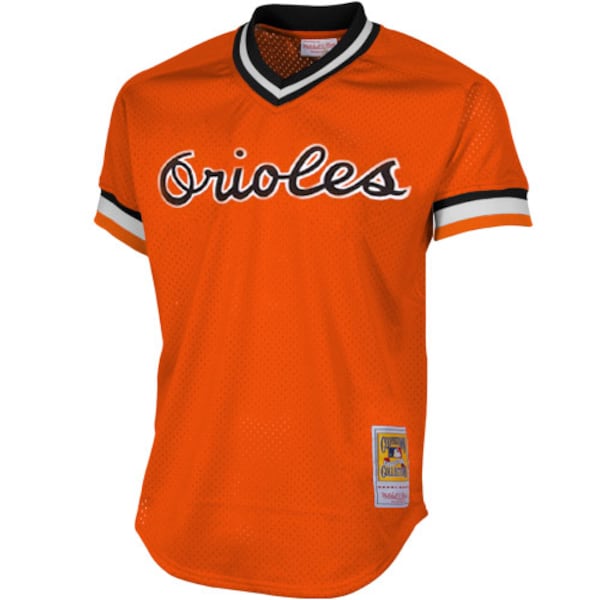 Cal Ripken Jr Baltimore Orioles 1988 Authentic Cooperstown Collection Mesh Batting Practice Jersey - Orange