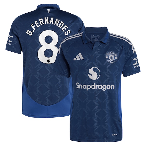 Bruno Fernandes Manchester United adidas 2024/25 Away Replica Player Jersey - Navy