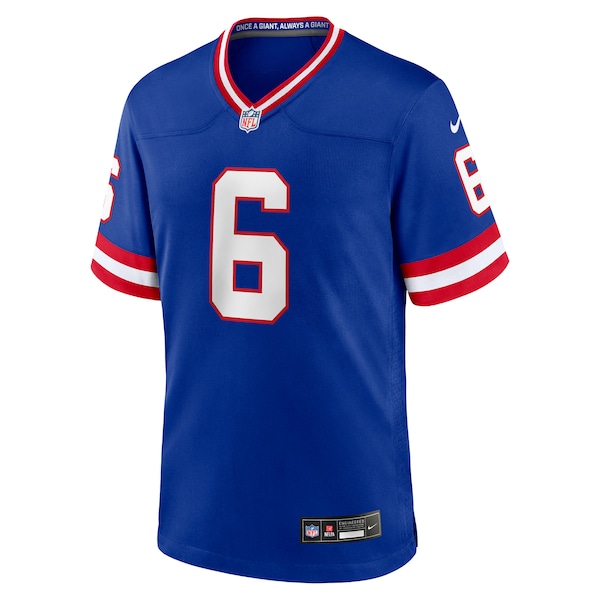 Jaxson Dart New York Giants Nike Alternate 2 Classic Game Jersey - Royal