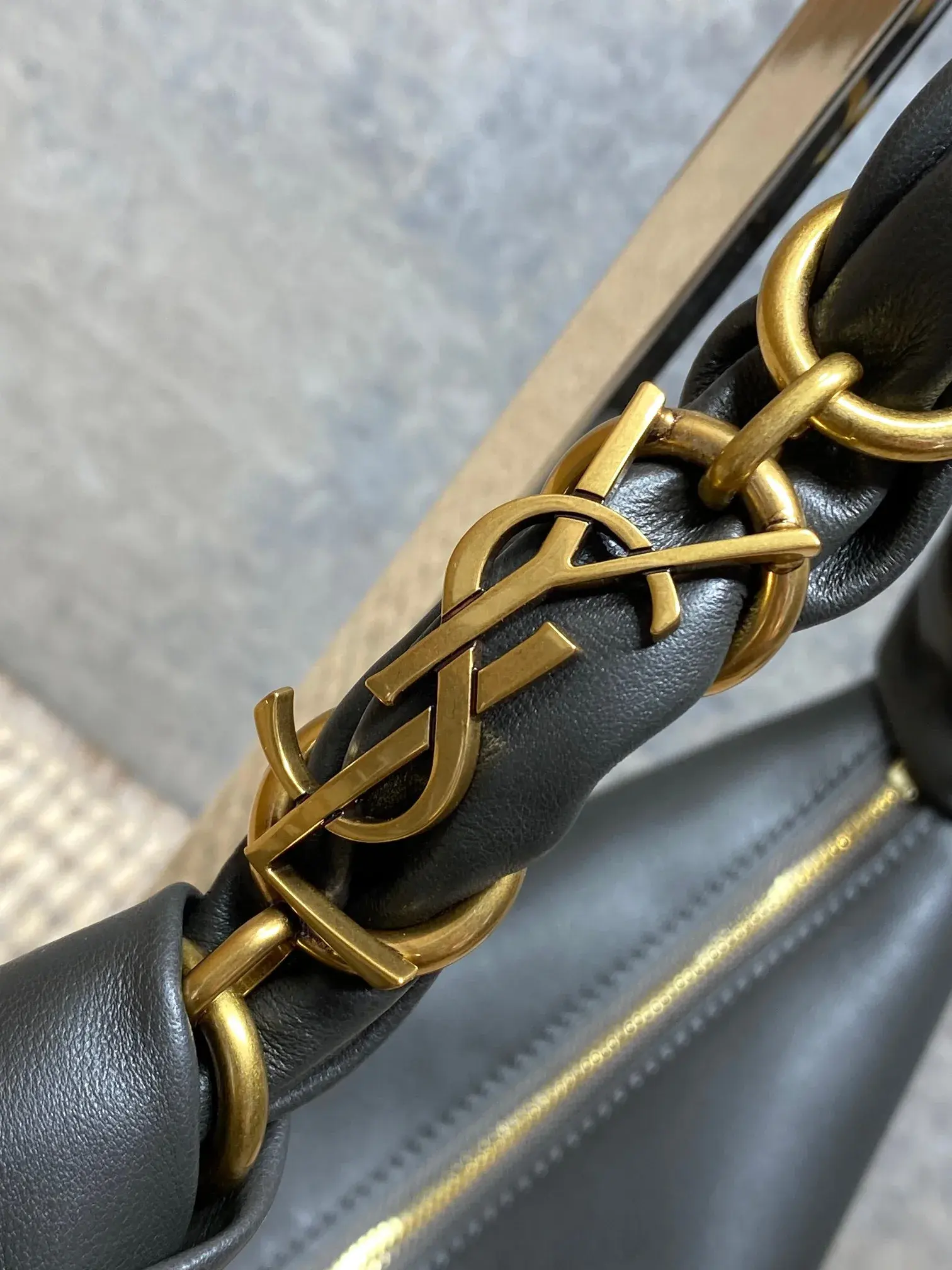 Saint Laurent Black Lambskin Hobo Bag product photo from LabelPicks