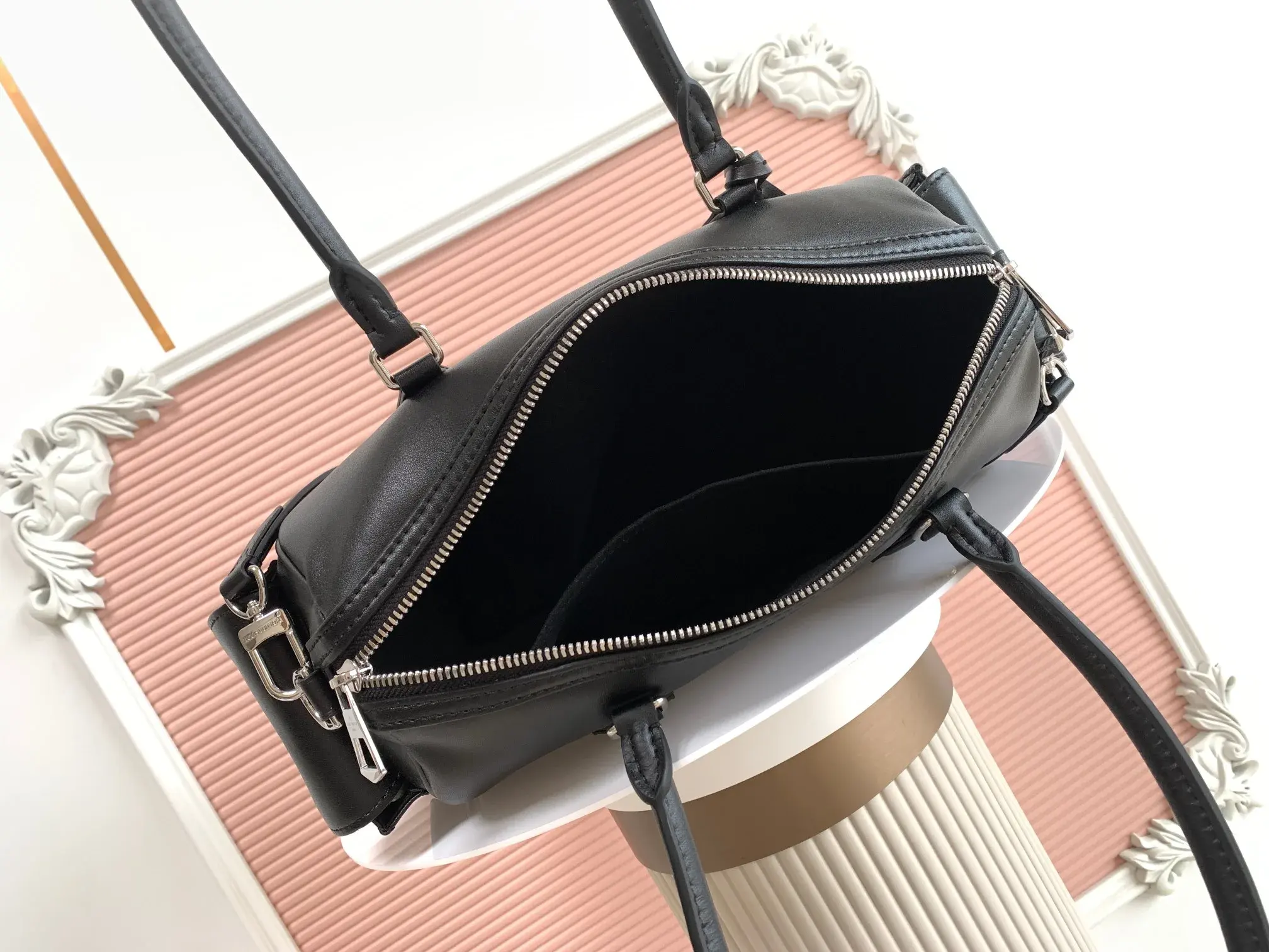 Louis Vuitton Speedy Black Lambskin Top Handle Bag product photo from LabelPicks