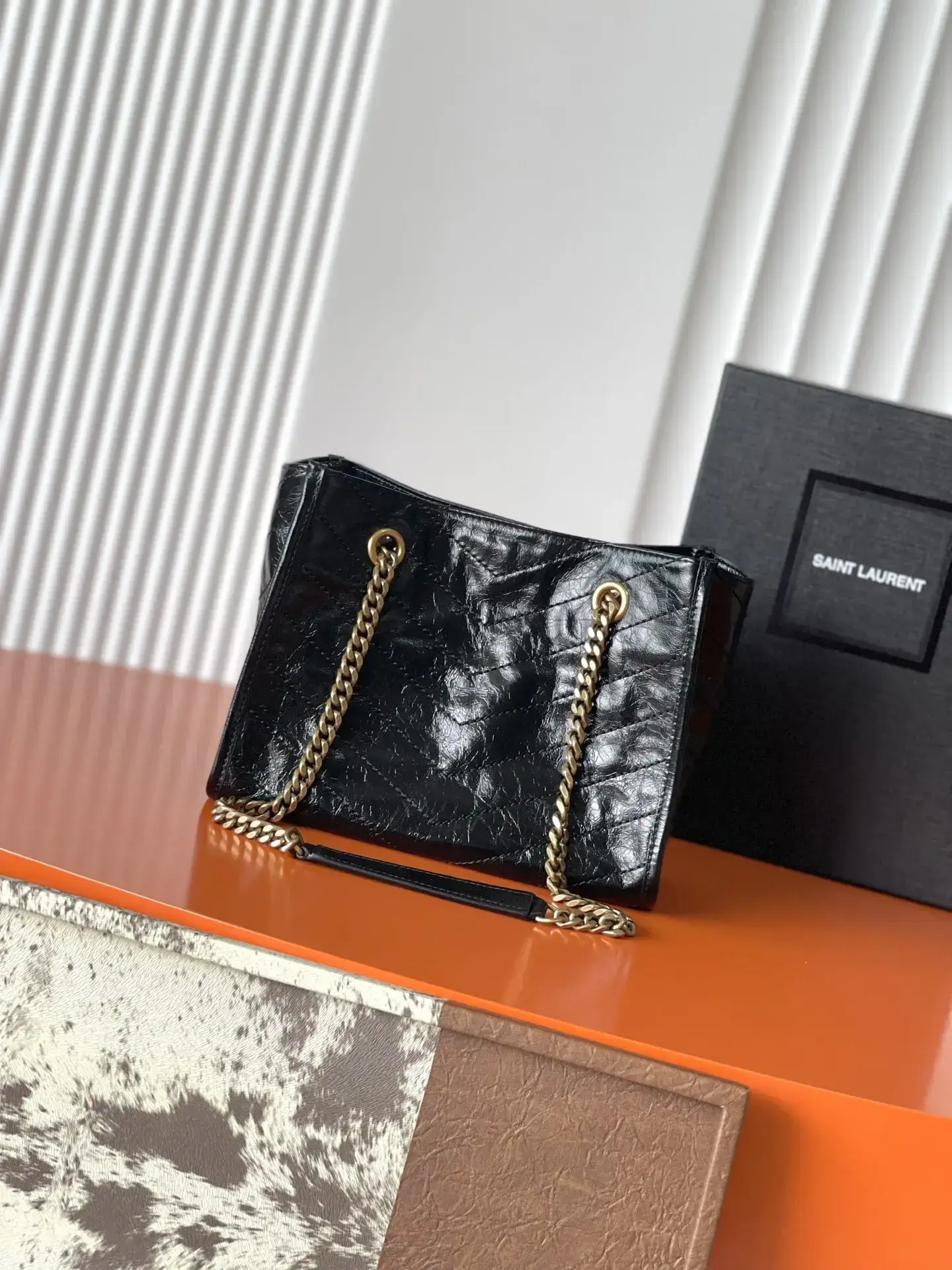Saint Laurent Niki Black Calfskin Tote Bag product photo from LabelPicks