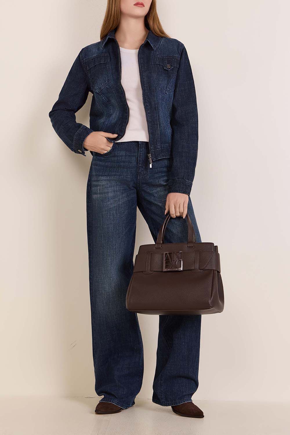 ARMANI EXCHANGE מכנסי ג'ינס ישרים