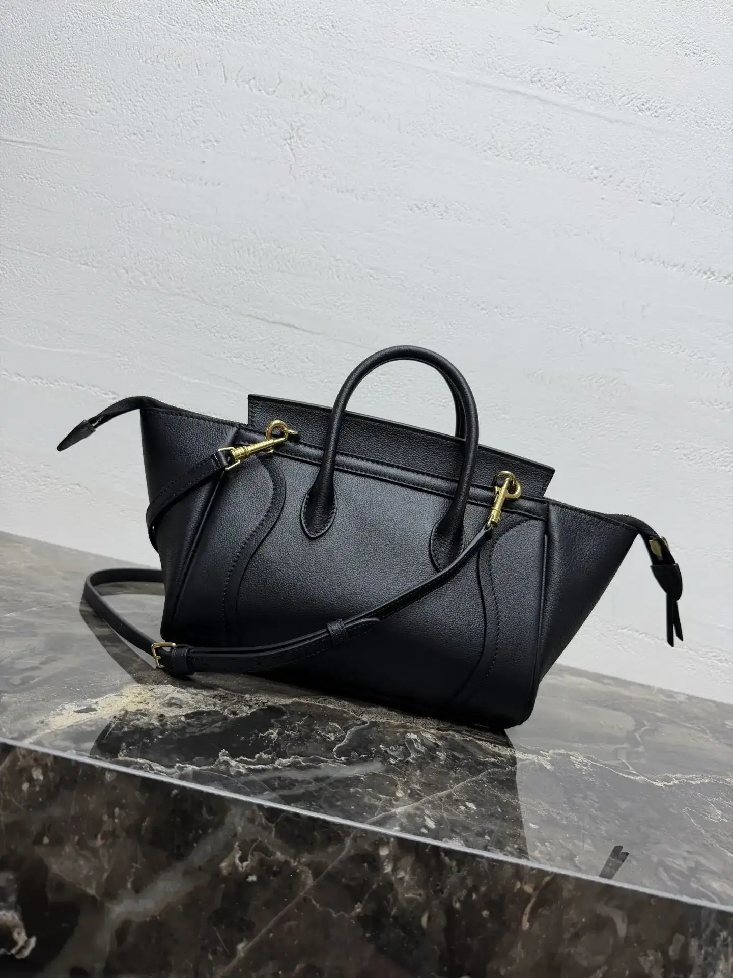 Celine Grained Leather Luggage Top Handle Bag product photo from LabelPicks