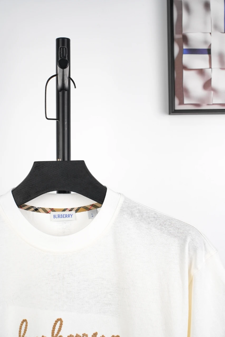 Burberry Off White Heart Rope Equestrian Knight Embroidered T-Shirt product photo from LabelPicks