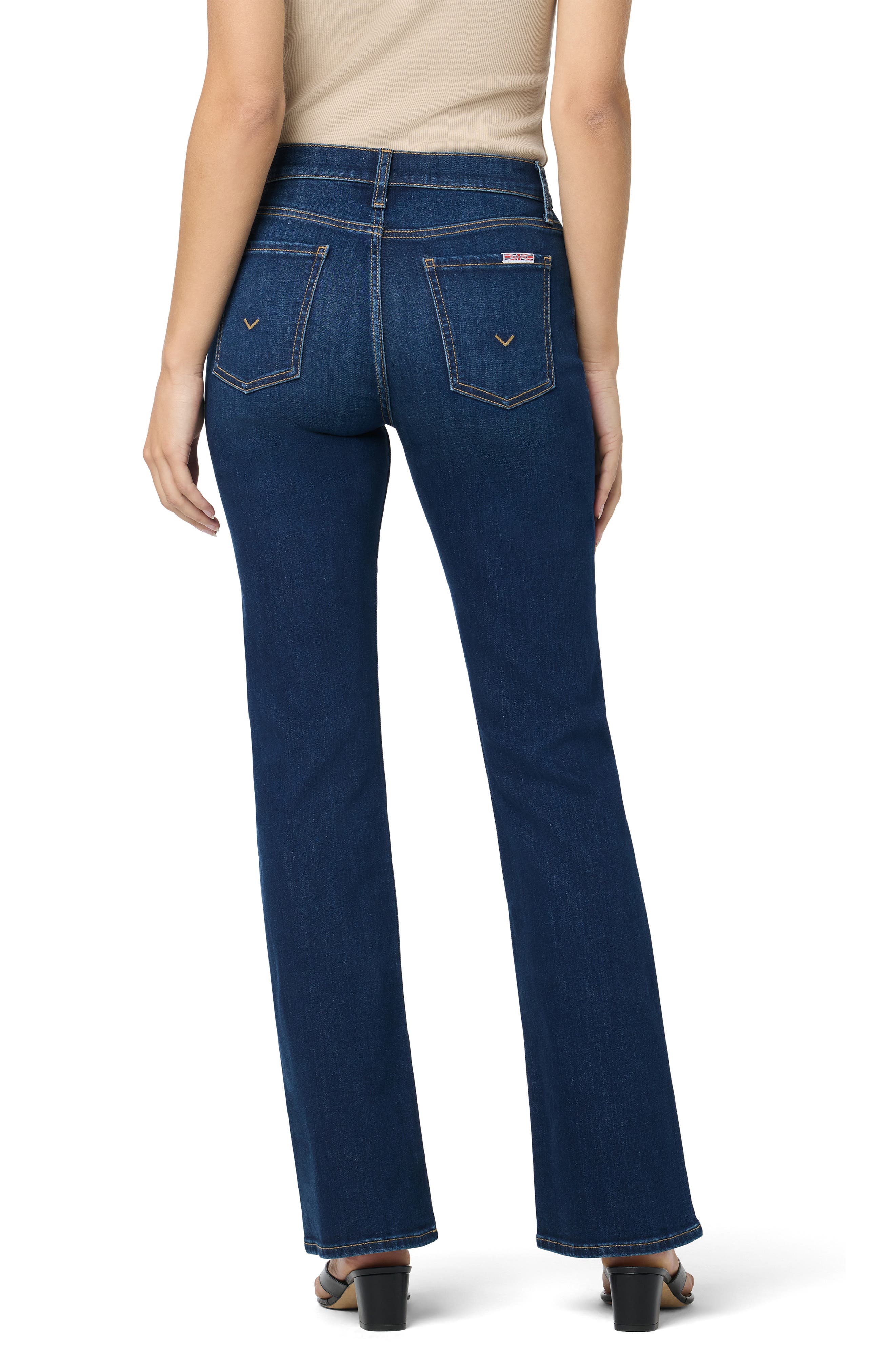 Hudson Jeans Jolene Cuffed Hem Wide Leg Jeans
