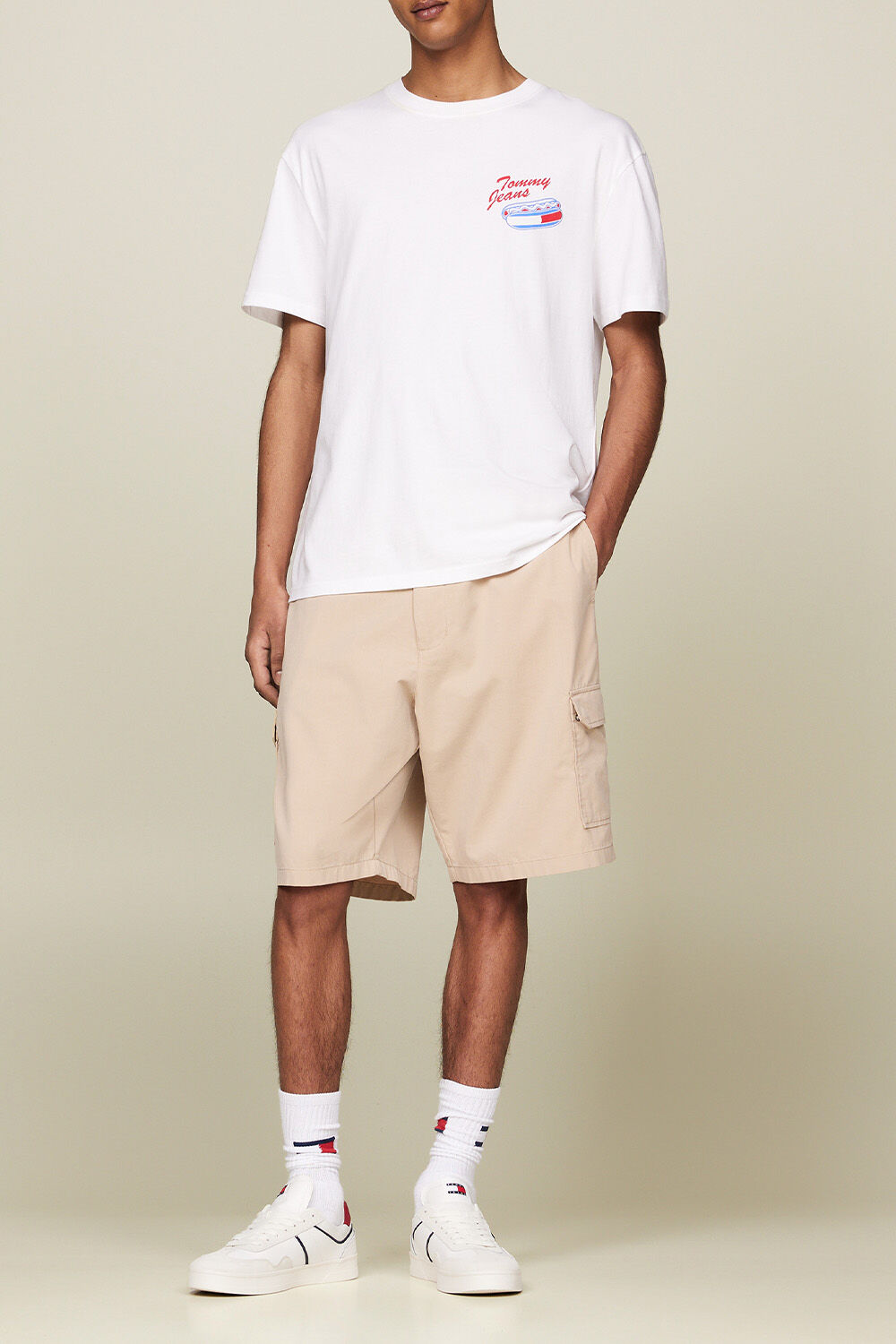 TOMMY HILFIGER חולצת טי אוברסייז