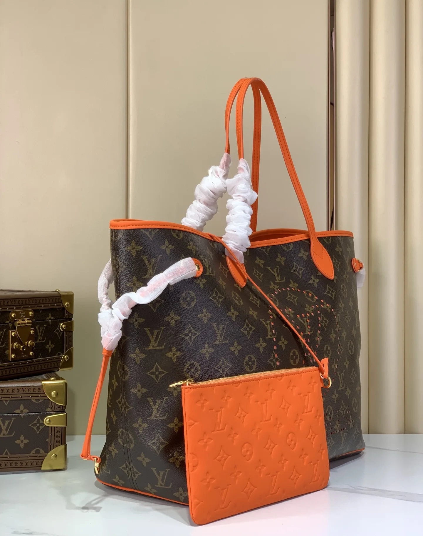 Louis Vuitton Neverfull Gold Monogram Canvas Tote Bag product photo from LabelPicks