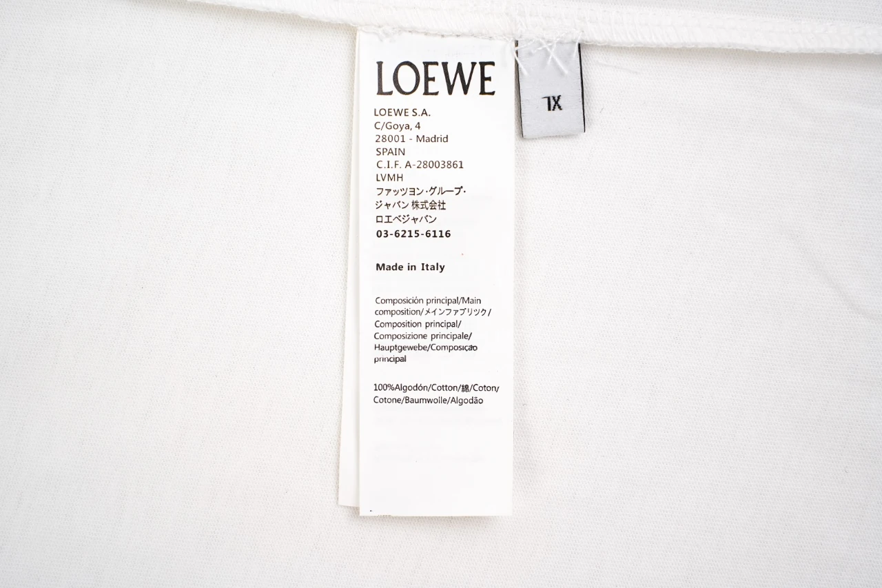 LOEWE White Gradient Logo Embroidered T-Shirt product photo from LabelPicks