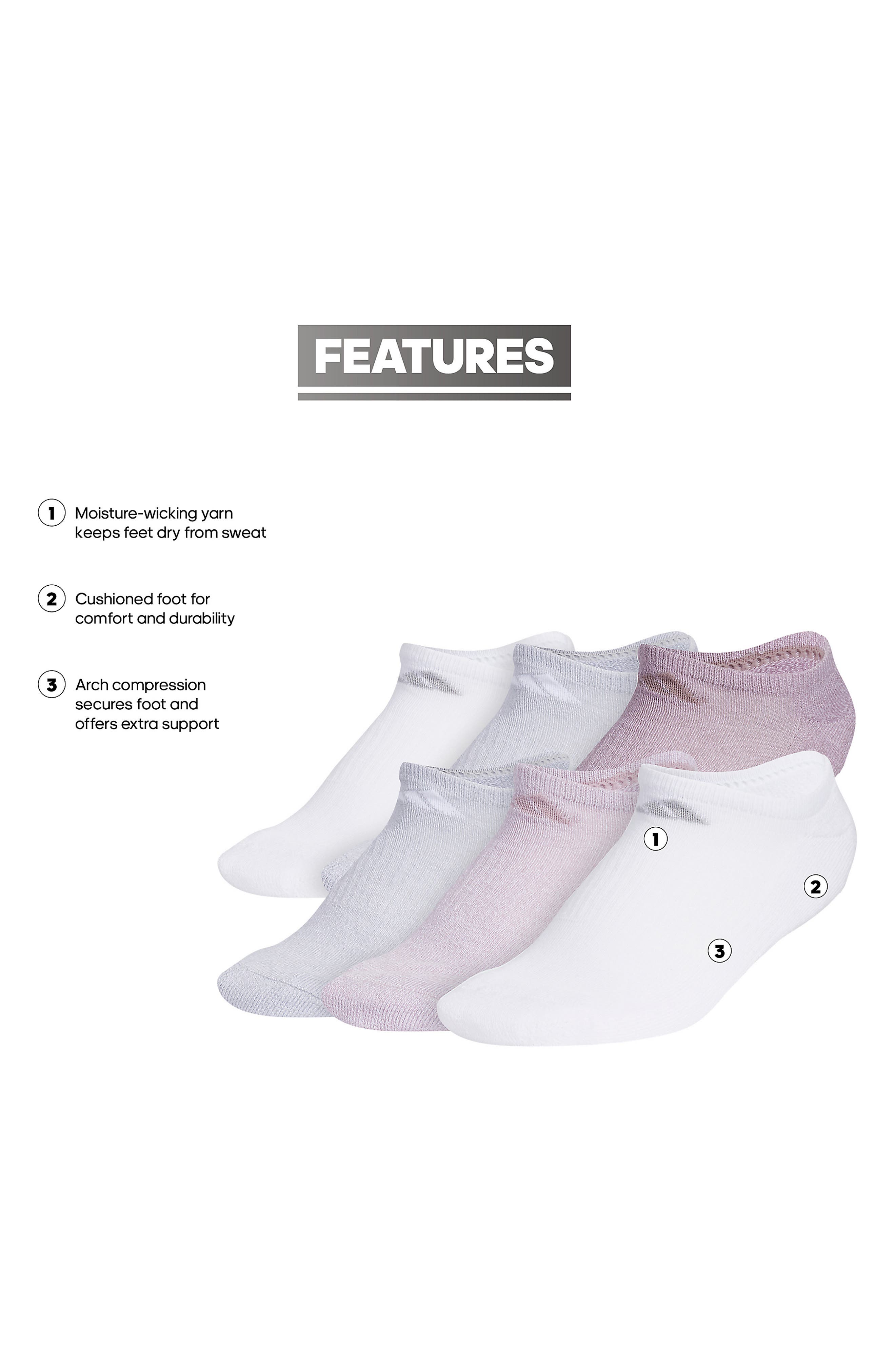 adidas Athletic Cushioned Ankle Socks