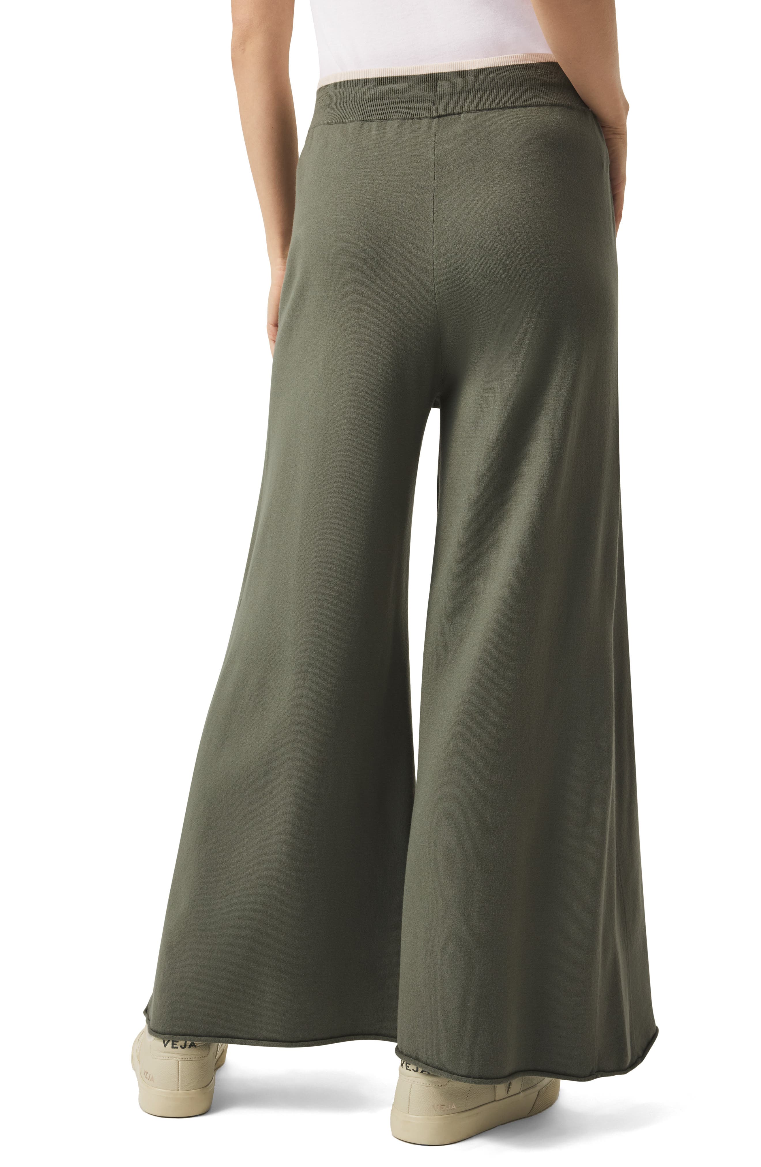 Splendid Veronica Crop Wide Leg Sweater Knit Pants