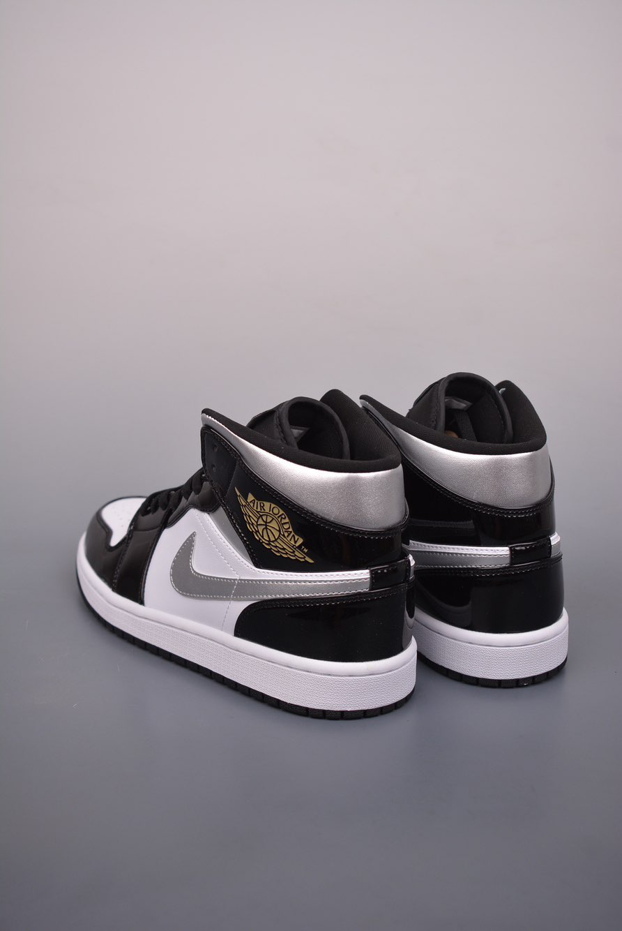 Jordan 1 Mid “Black Patent”