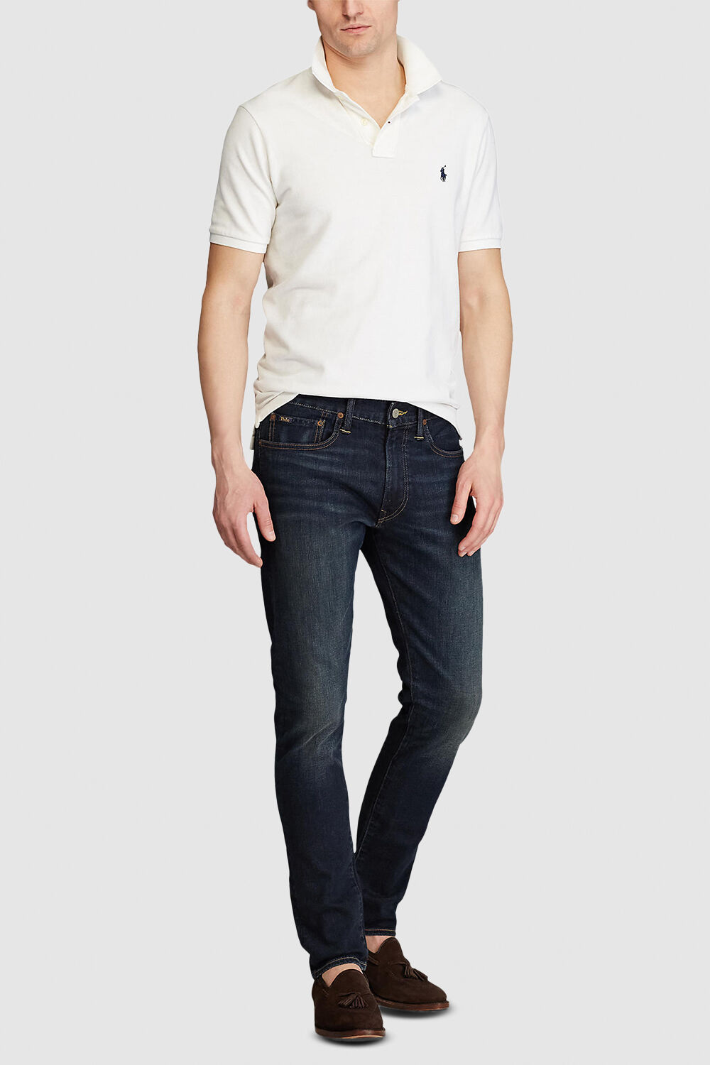 POLO RALPH LAUREN מכנסי ג'ינס בגזרת סלים