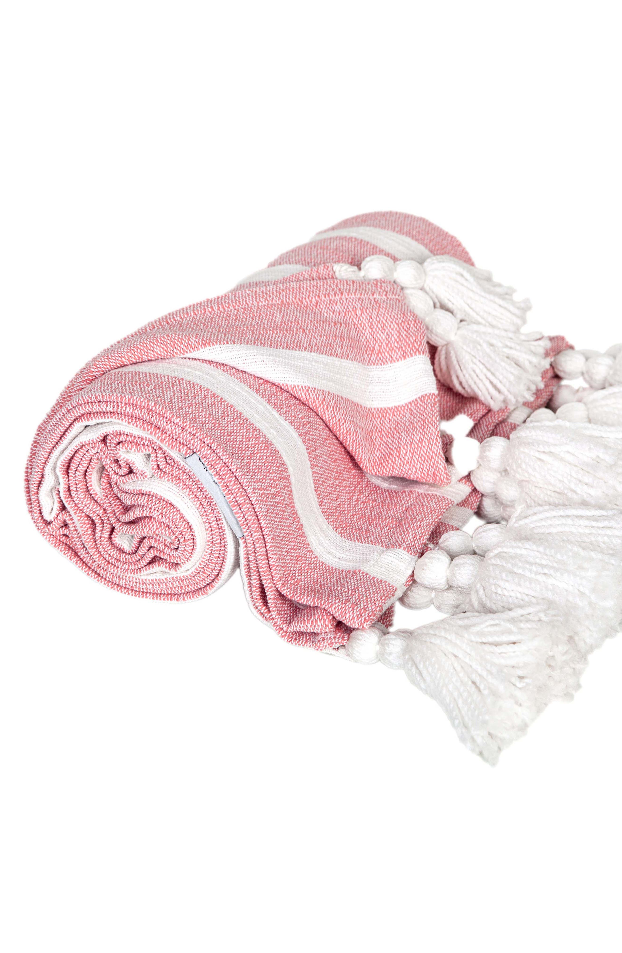 PARKLAND COLLECTION Nara Tassel Throw Blanket