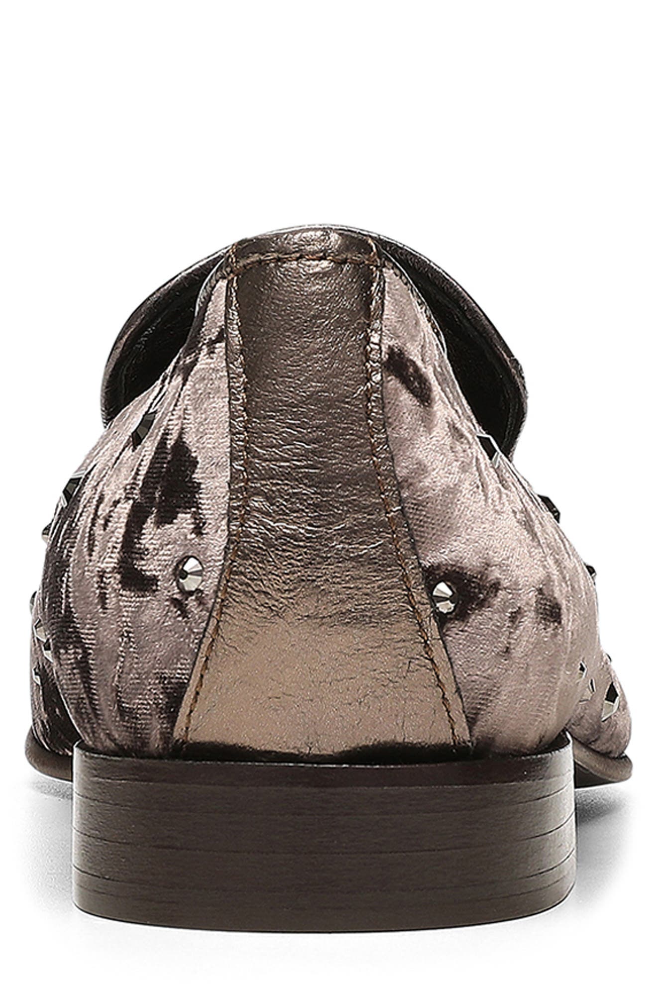 Donald Pliner Velvet Rhinestone Venetian Slipper