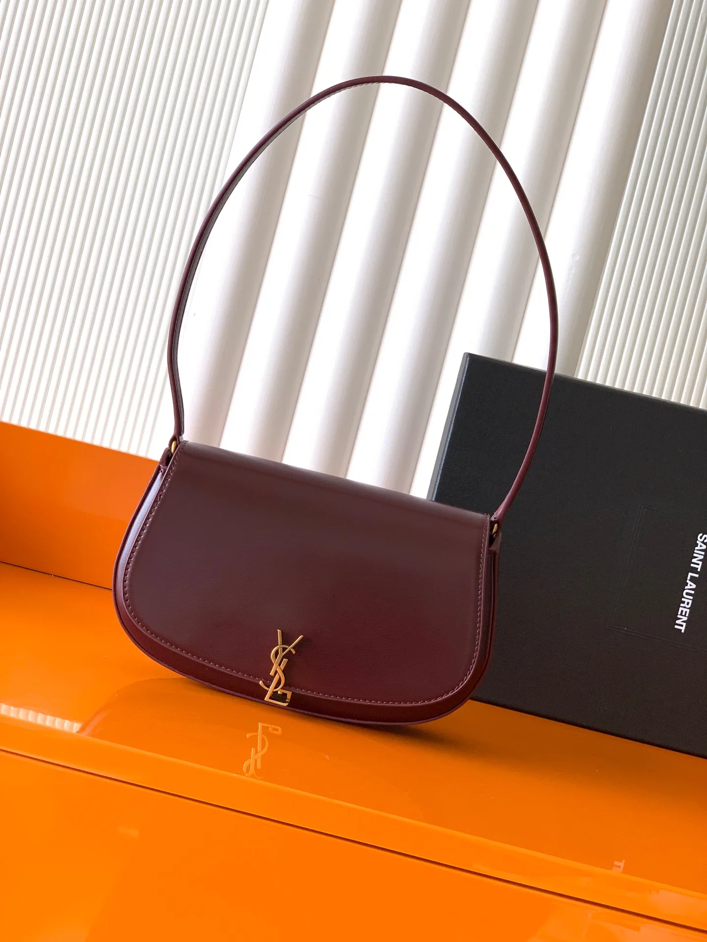Saint Laurent Burgundy Shoulder Bag product photo from LabelPicks