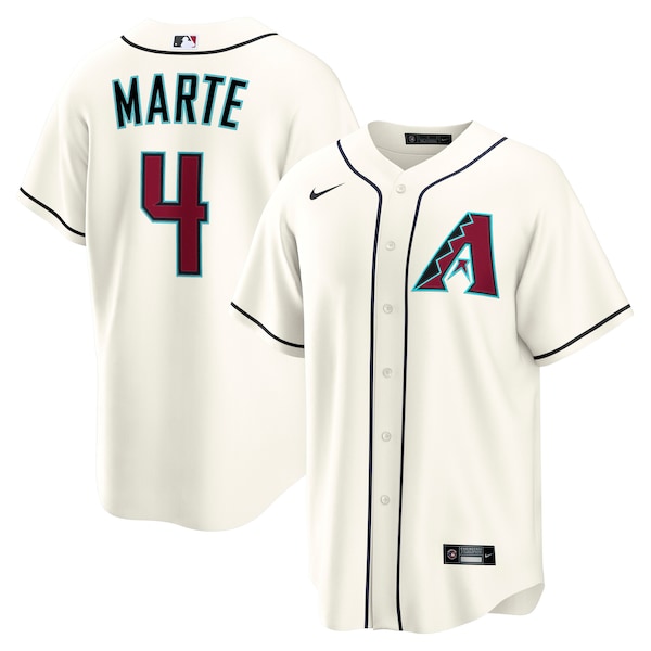 Ketel Marte Arizona Diamondbacks Nike Home Replica Jersey - Cream/Gray