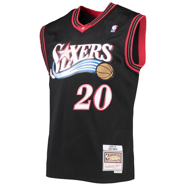 Eric Snow Philadelphia 76ers 2000/01 Hardwood Classics Swingman Jersey - Black