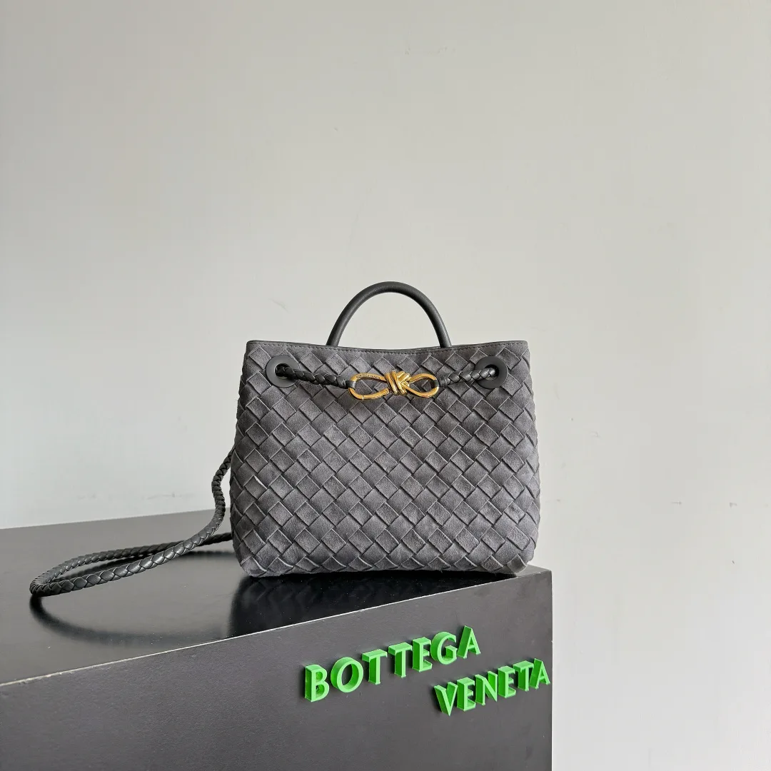 Bottega Veneta Andiamo White Intrecciato Woven Leather Top Handle Bag product photo from LabelPicks