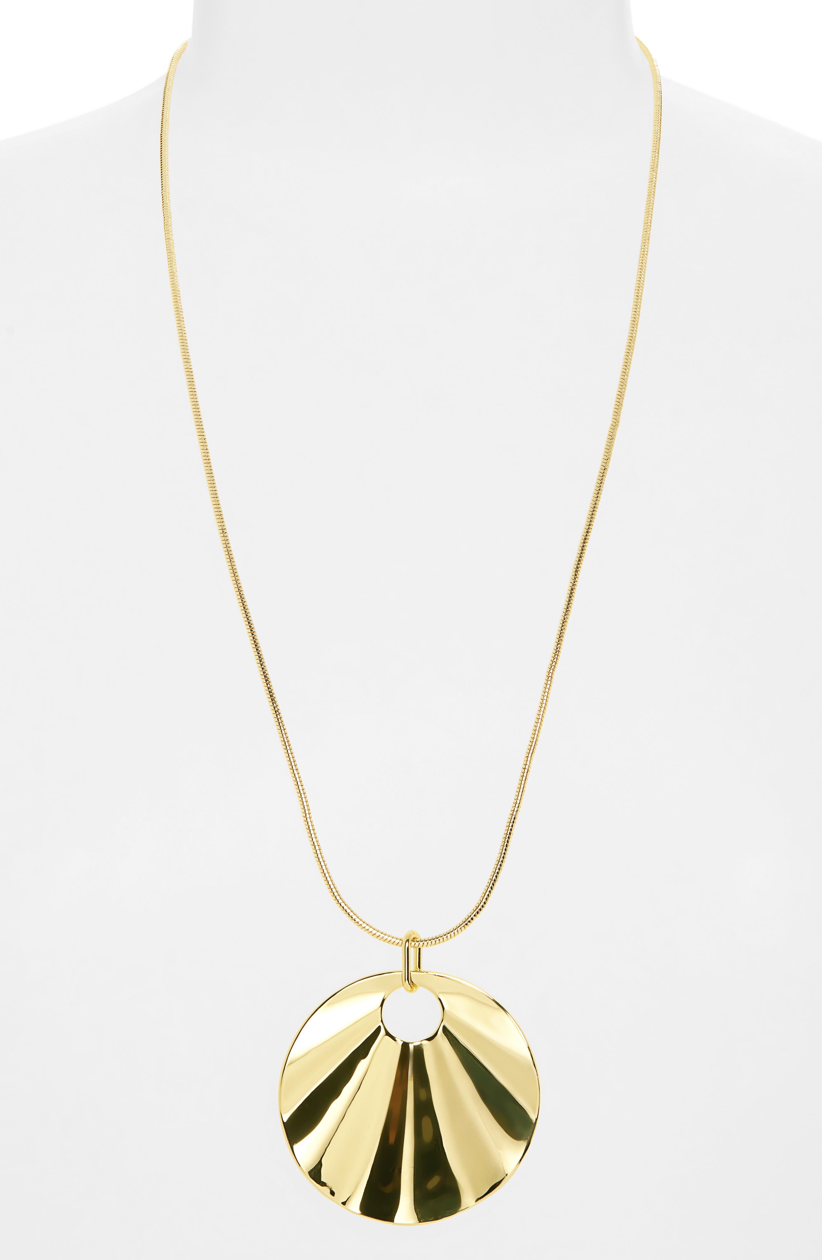 ARGENTO VIVO Statement Disc Pendant Necklace