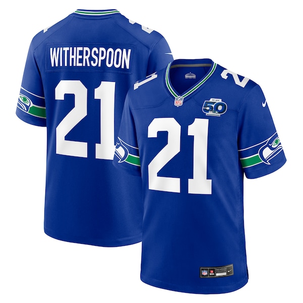 Devon Witherspoon Seattle Seahawks Nike Alternate 50th Season Game Jersey - Royal/College Navy
