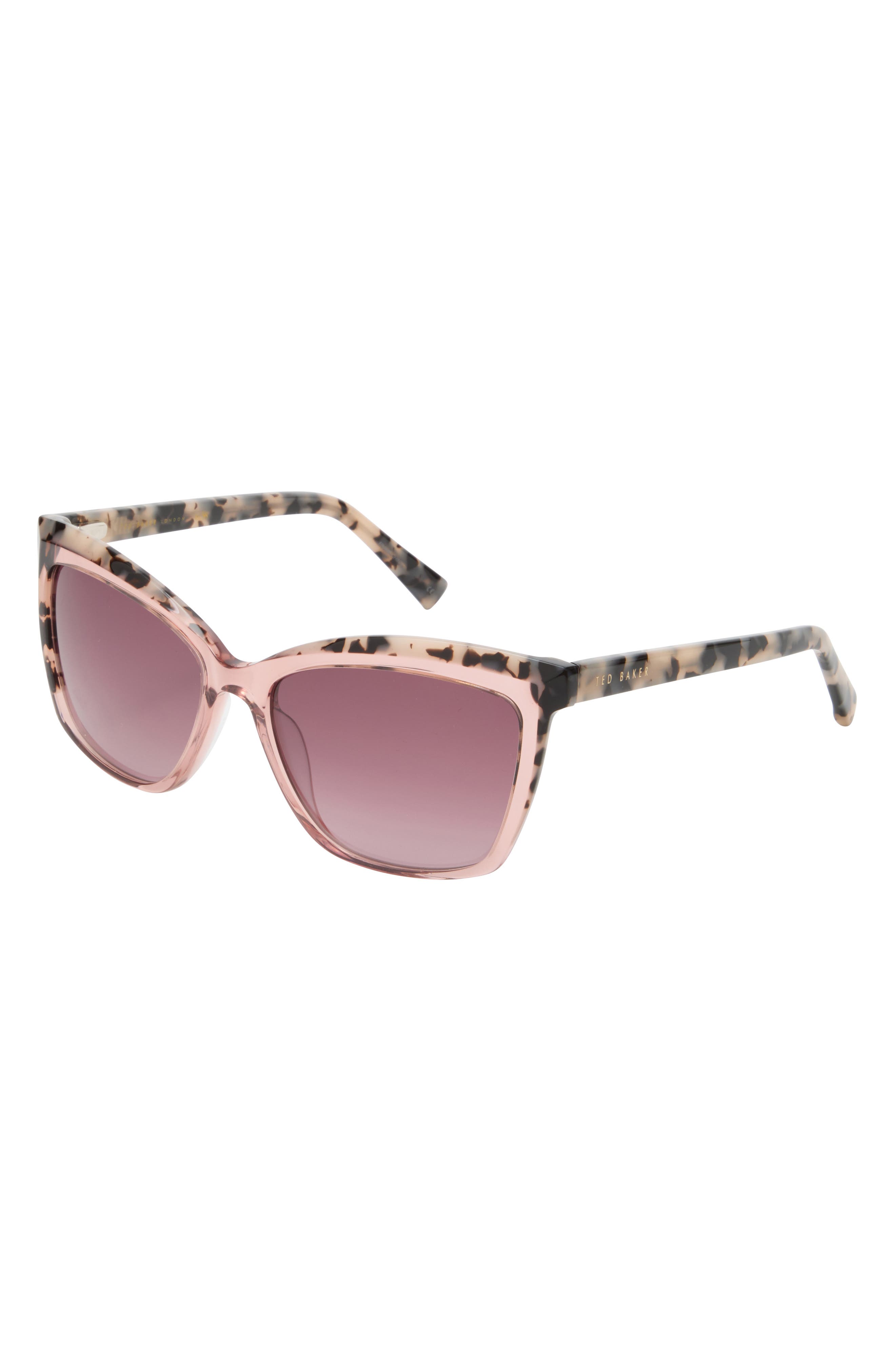 Ted Baker London 56mm Gradient Square Sunglasses