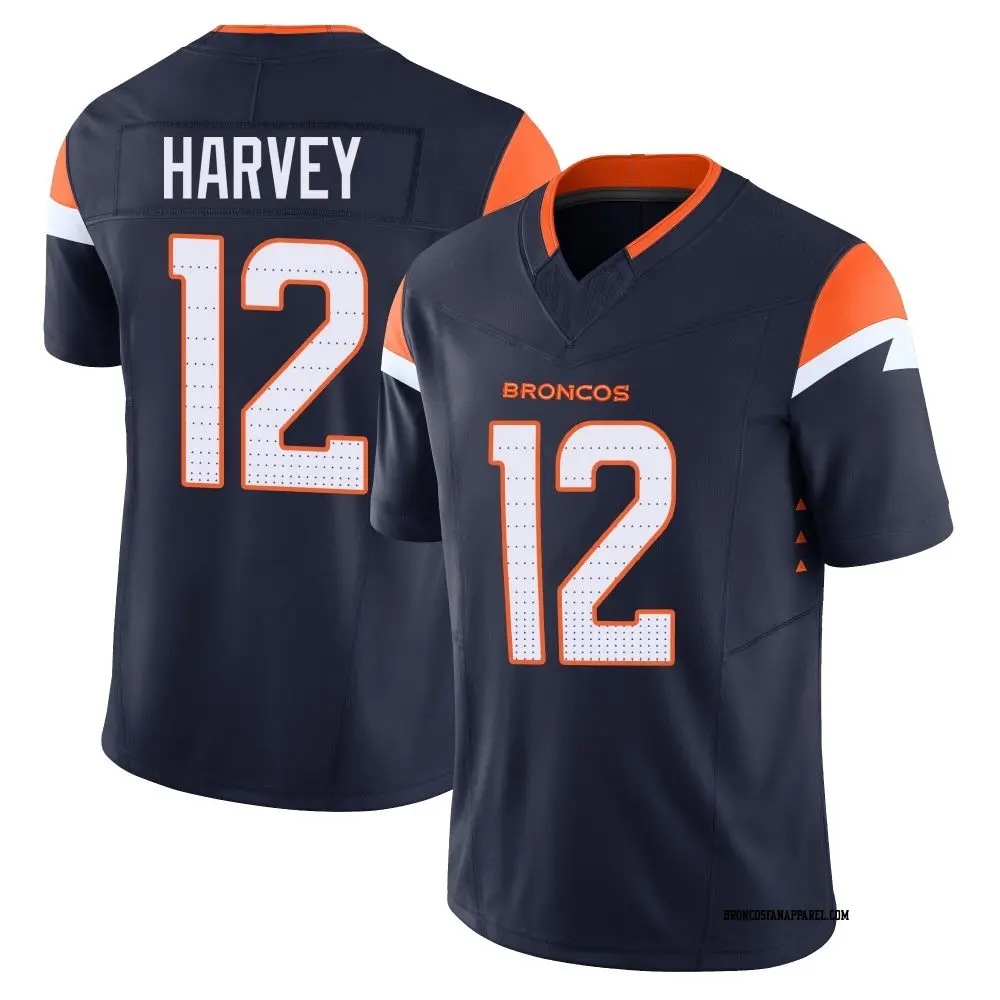Men's Denver Broncos RJ Harvey Nike  Orange Alternate Vapor F.U.S.E Jersey
