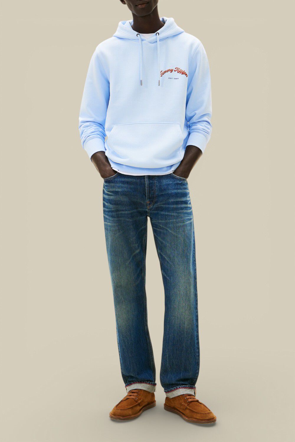 TOMMY HILFIGER קפוצ'ון כותנה
