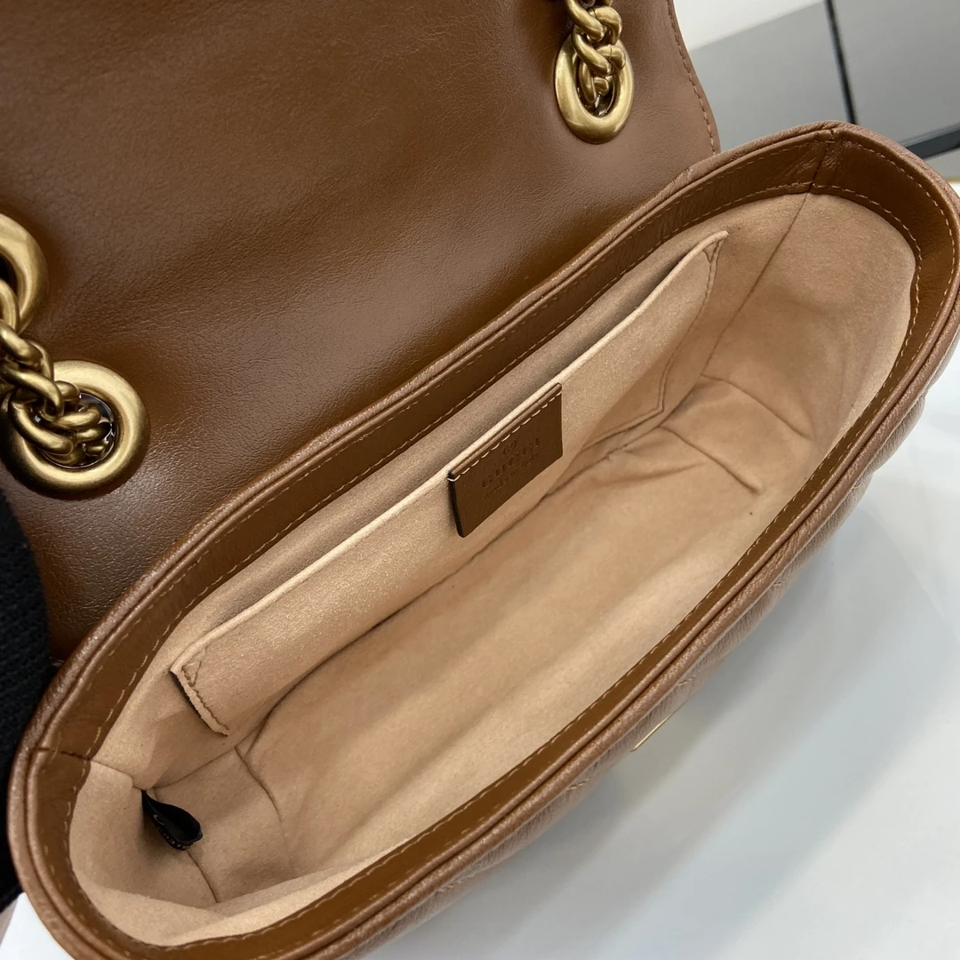 Gucci Brown Marmont GG Supreme Canvas Crossbody Bag product photo from LabelPicks
