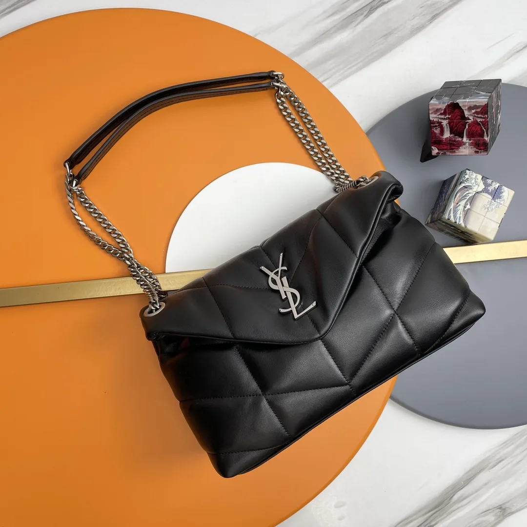 Saint Laurent Loulou Black Quilted Leather Shoulder Bag product photo from LabelPicks