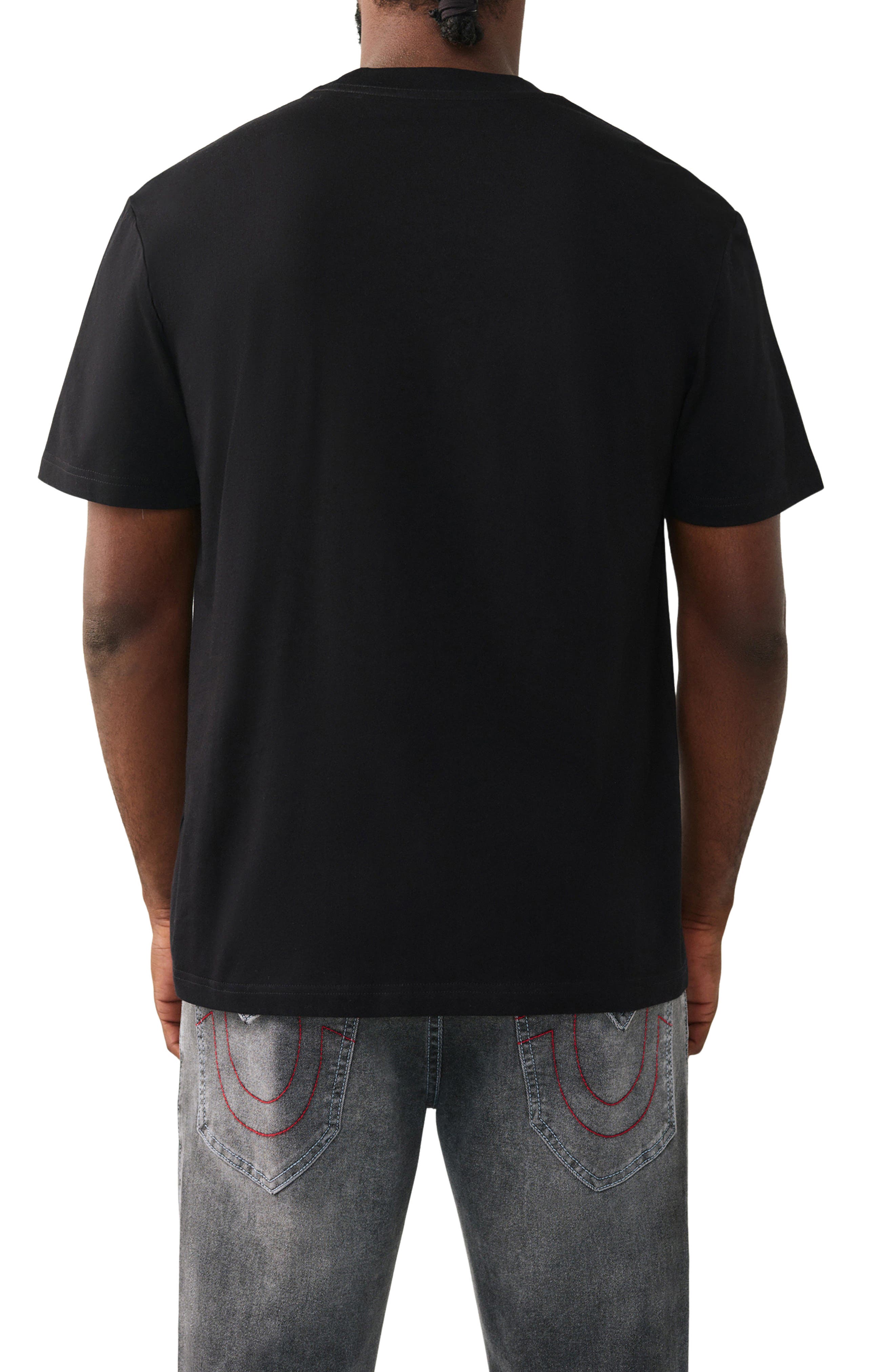 True Religion Studded Buddha Graphic T-Shirt