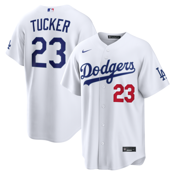 Men's Los Angeles Dodgers Kyle Tucker Nike White Home Stadium Jersey