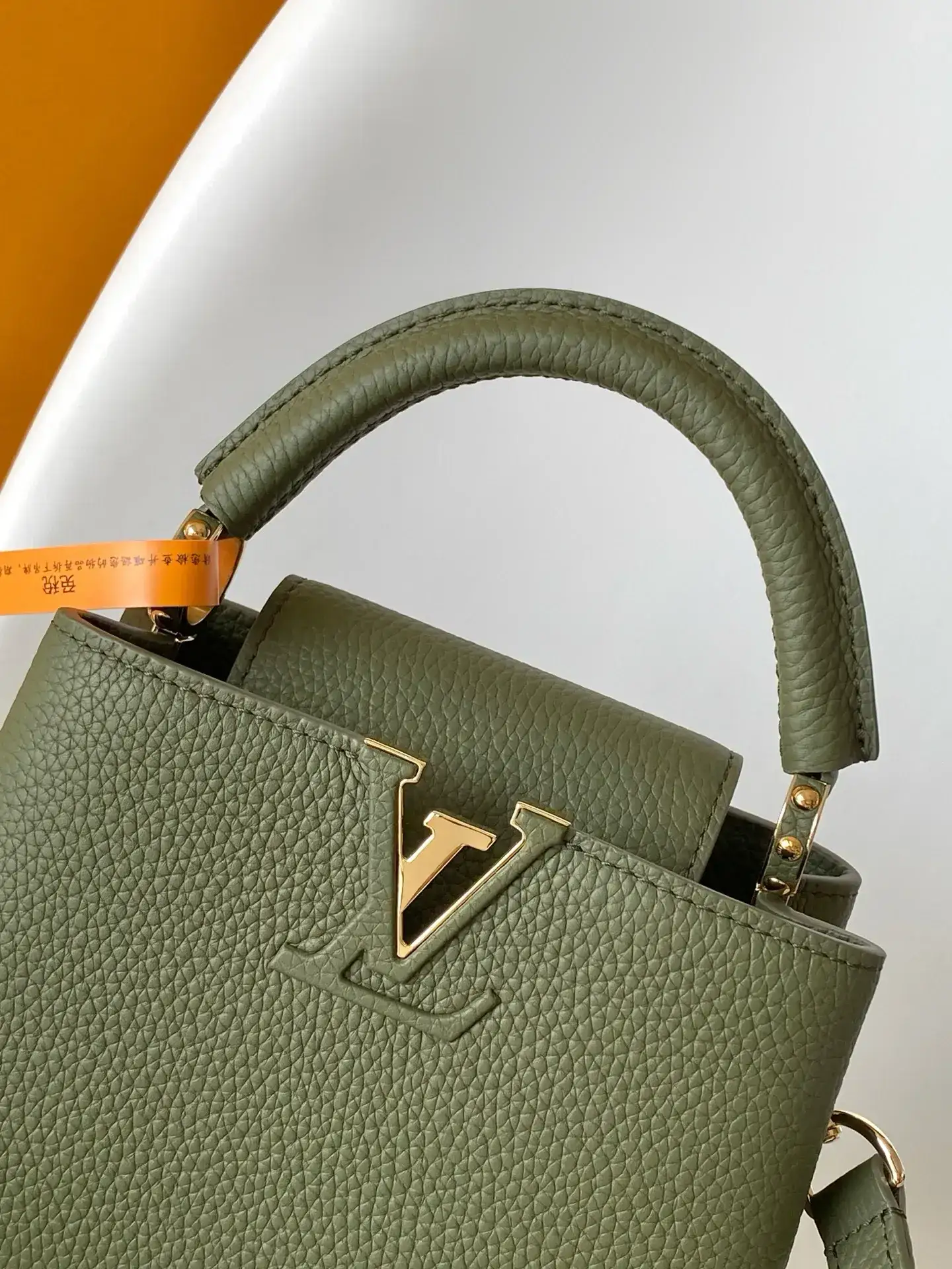Louis Vuitton Black Capucines Grained Leather Top Handle Bag product photo from LabelPicks