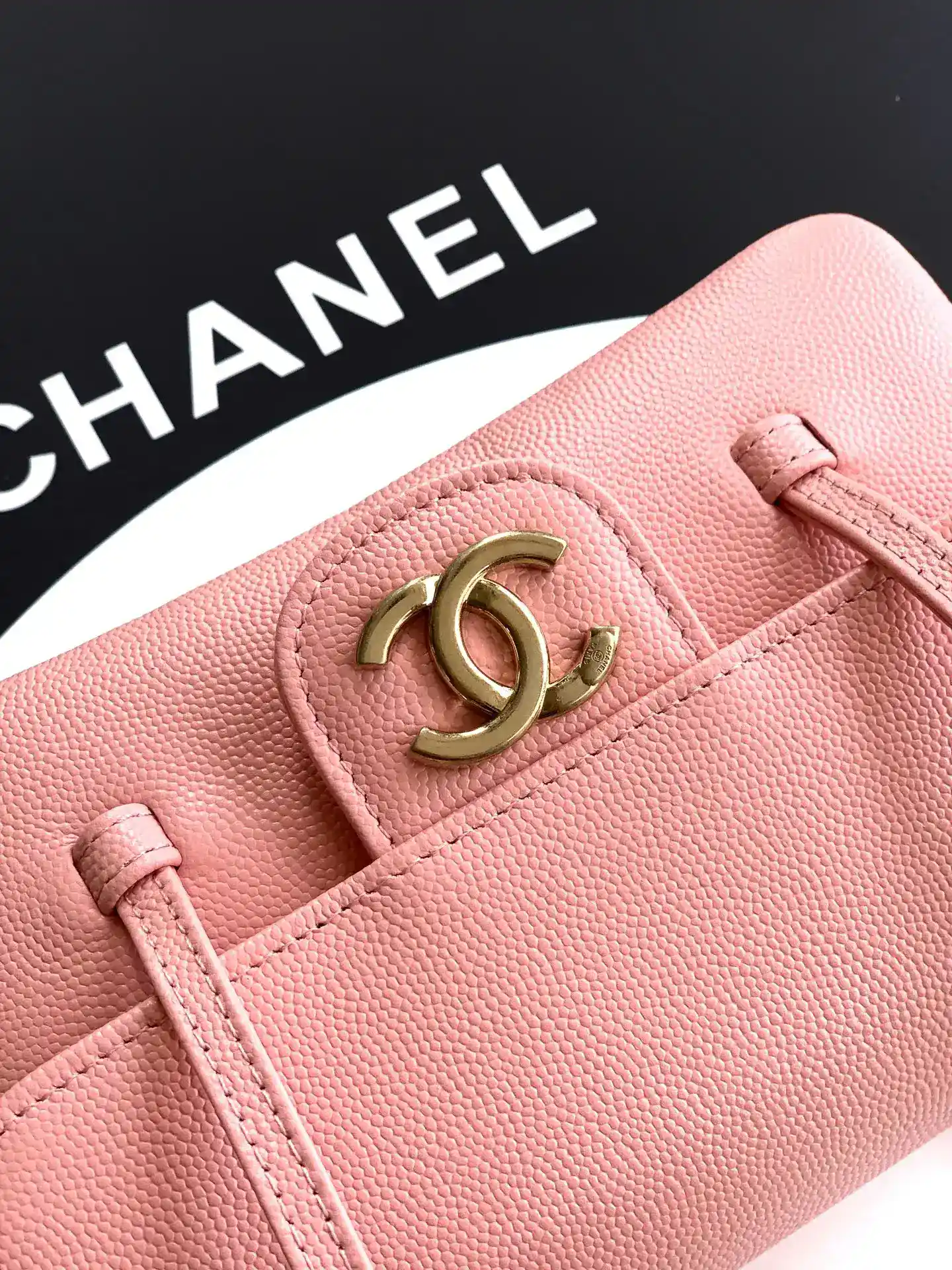 Chanel Pink Calfskin Shoulder Bag product photo from LabelPicks