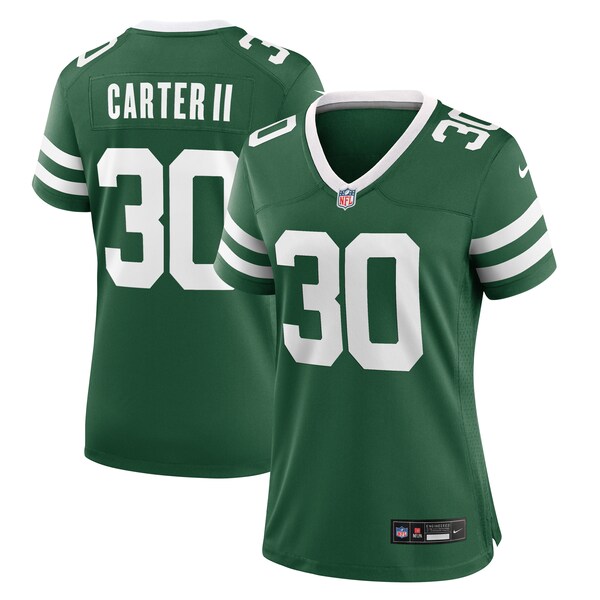 Michael Carter II New York Jets Nike Women's Team Game Jersey - Legacy Green