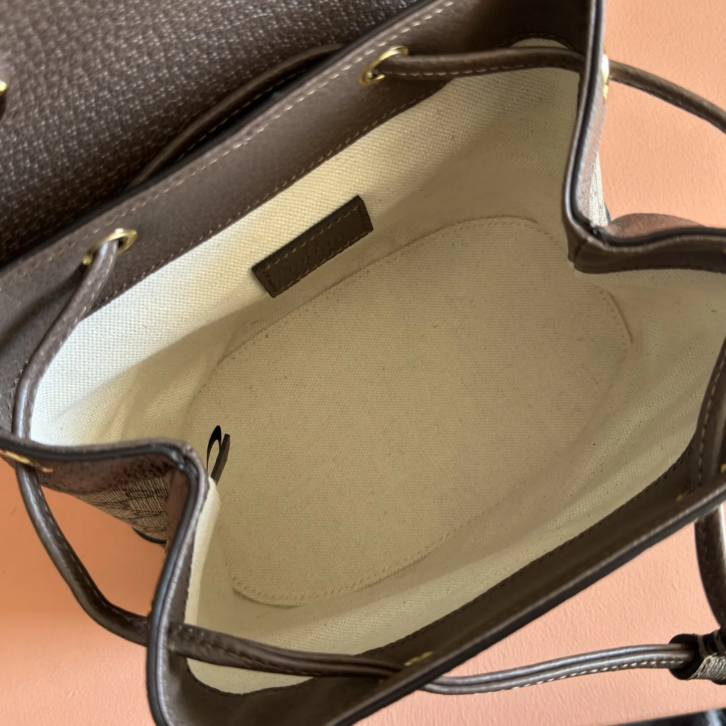 Gucci Brown Ophidia GG Supreme Canvas Backpack product photo from LabelPicks