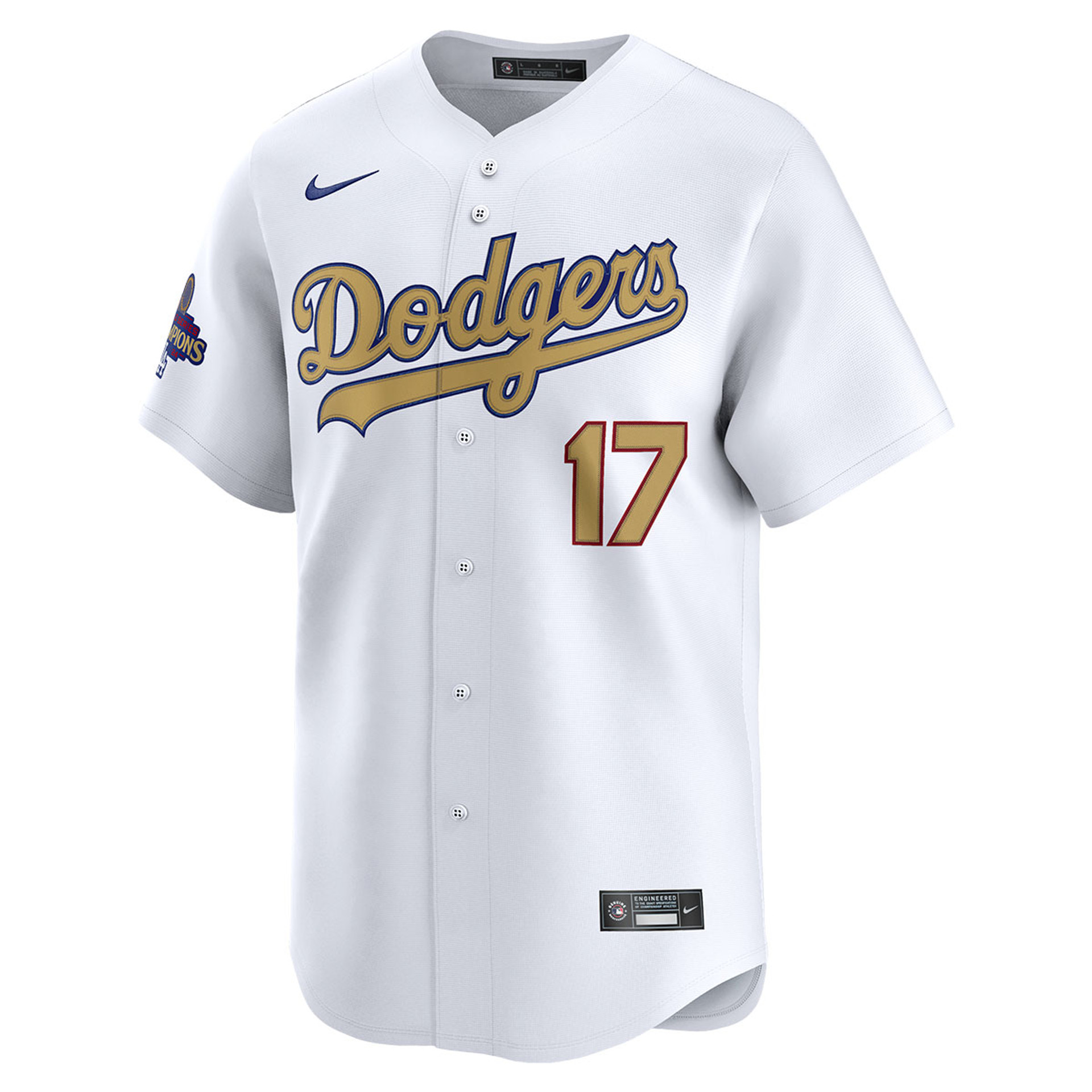 Shohei Ohtani Los Angeles Dodgers Nike 2025 Gold World Series Champions Limited Jersey - White