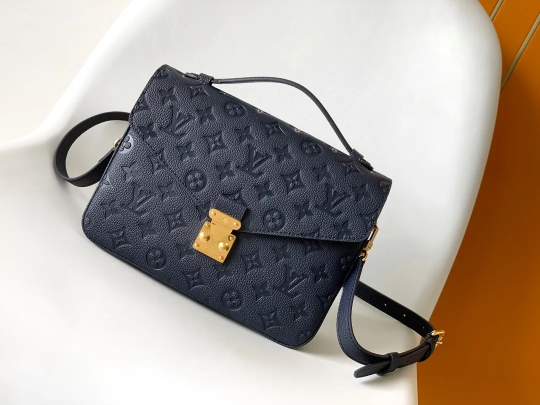 Louis Vuitton Pochette Black Grained Leather Shoulder Bag product photo from LabelPicks