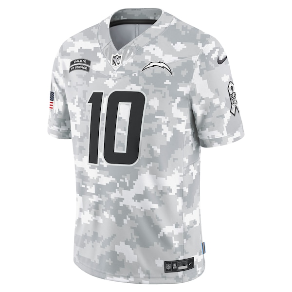 Justin Herbert Los Angeles Chargers Nike 2024 Salute to Service Limited Jersey - Arctic Camo