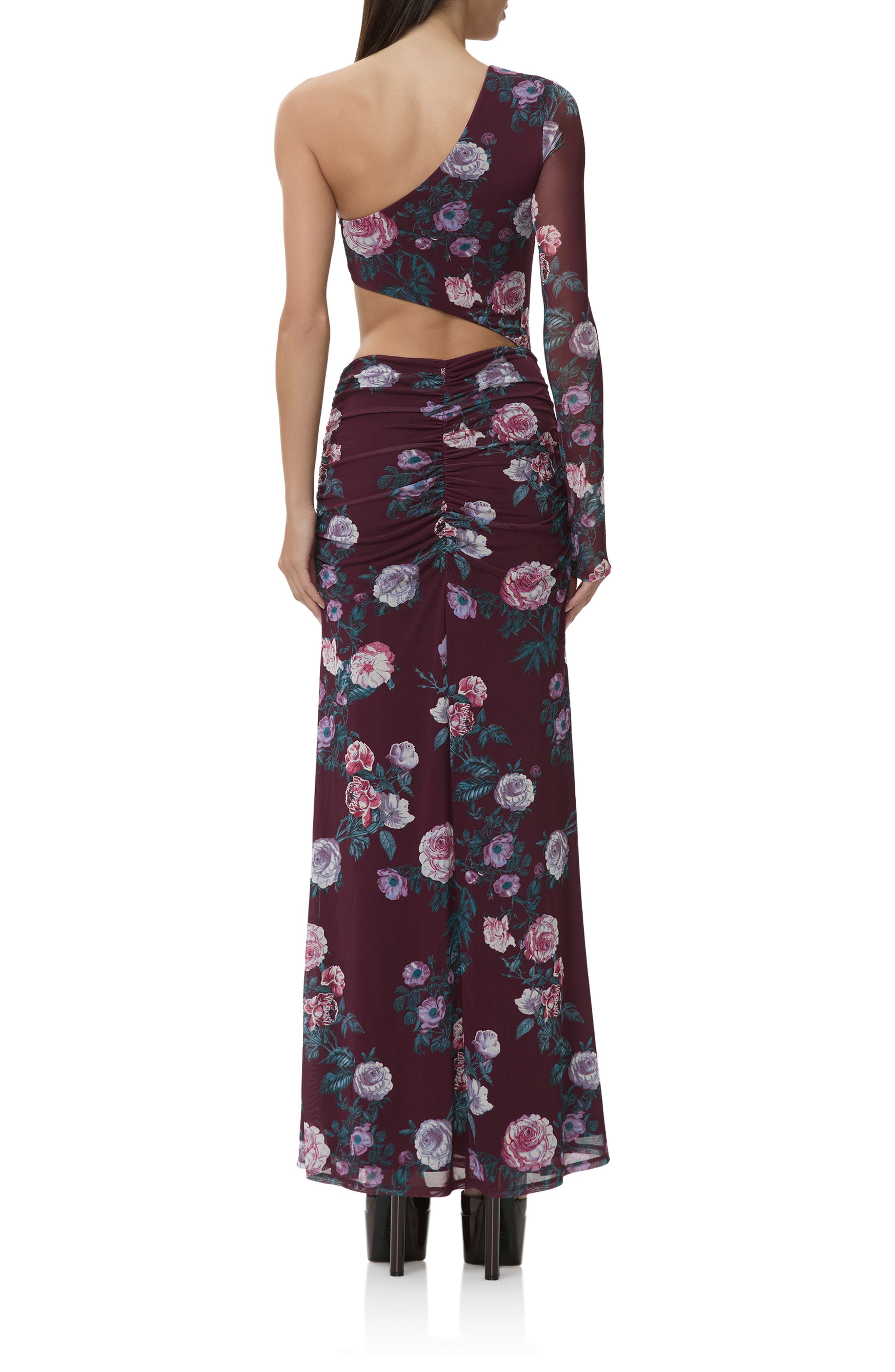 AFRM Shai Cutout One-Shoulder Maxi Dress